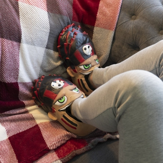Shuperb IURY Mens Slippers Black/Red