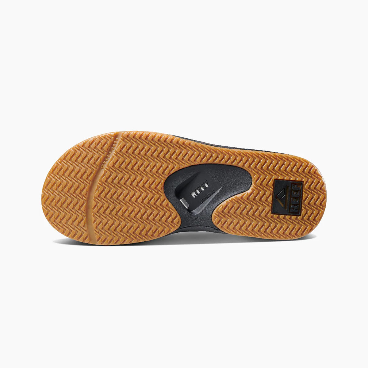 Reef FANNING Mens Toe-Post Sandals Black/Silver