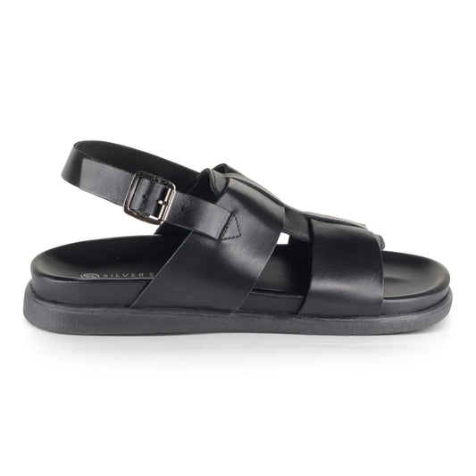 Silver Street London TUCSON Mens Sandals Black