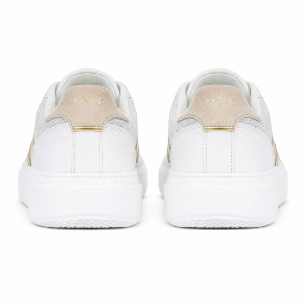 Cipriata ADEN Womens Casual Trainers White/Silver Sparkle