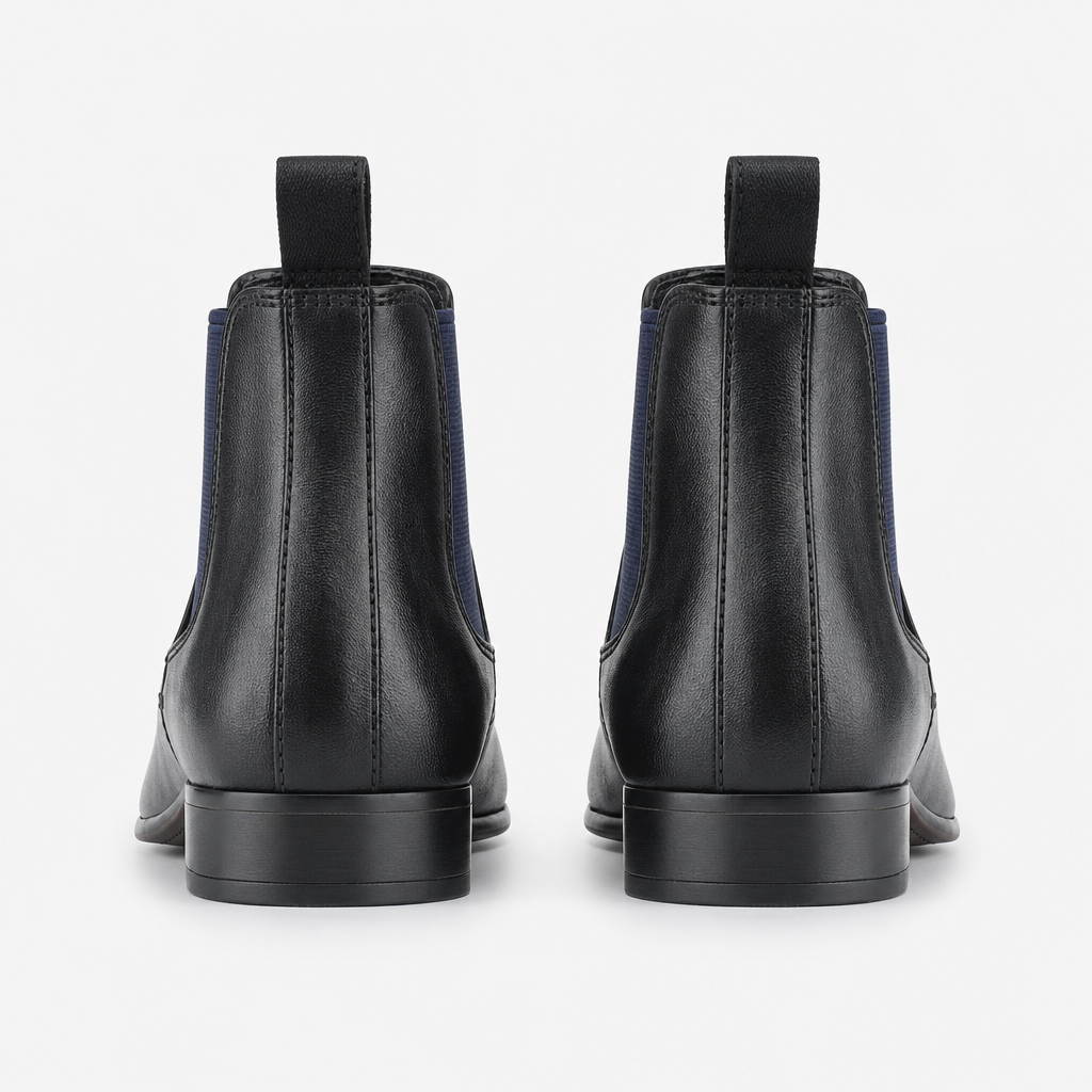 Silver Street London CARNABY Mens Chelsea Boots Black