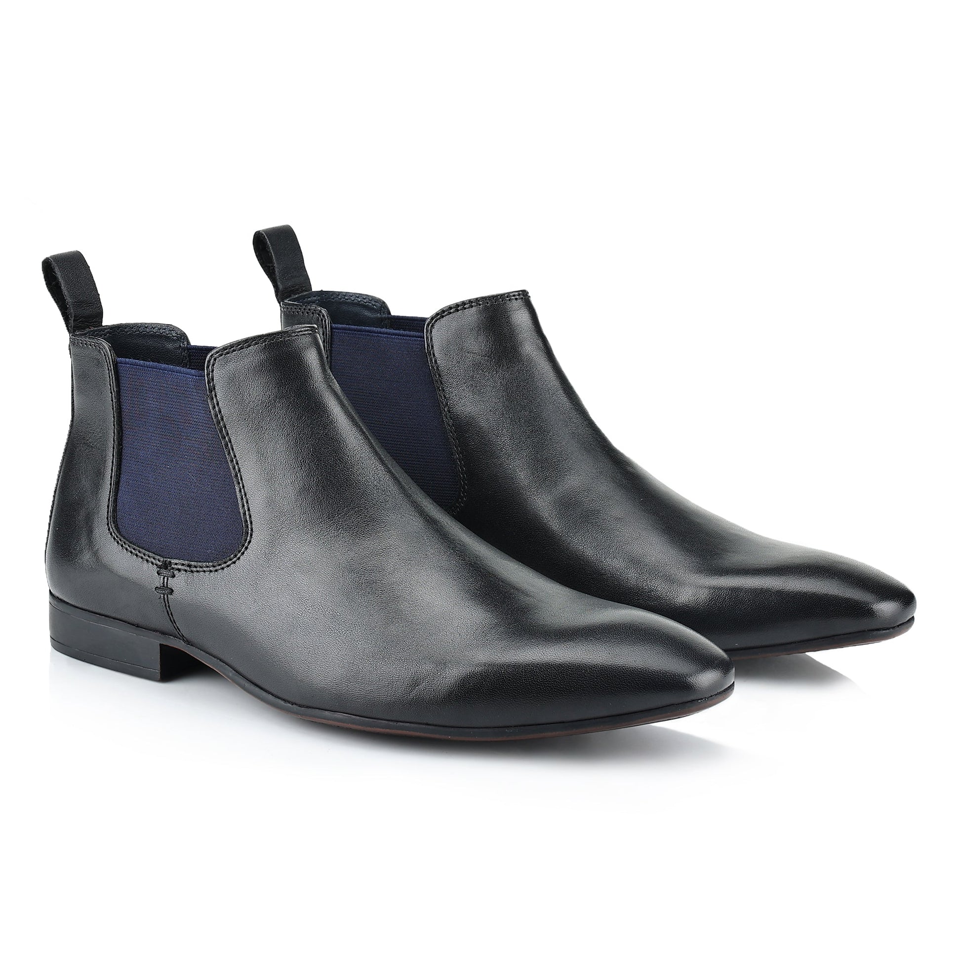 Silver Street London CARNABY Mens Chelsea Boots Black