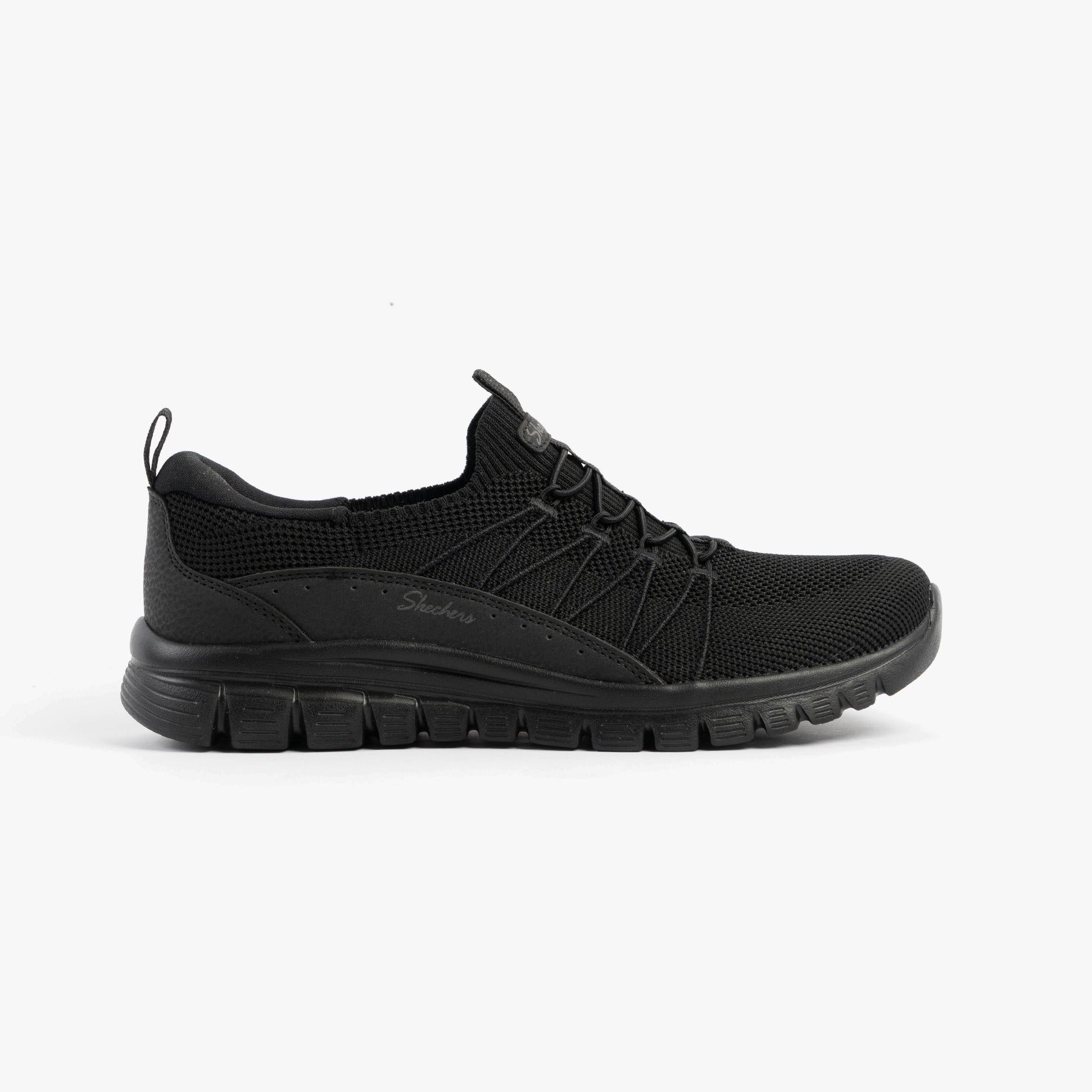 Skechers 100702/BBK GRACEFUL - PICTURE PERFECT Womens Trainers Black