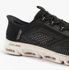 Skechers GLIDE-STEP GRATIFY - PACE Womens Trainers Black/Gold