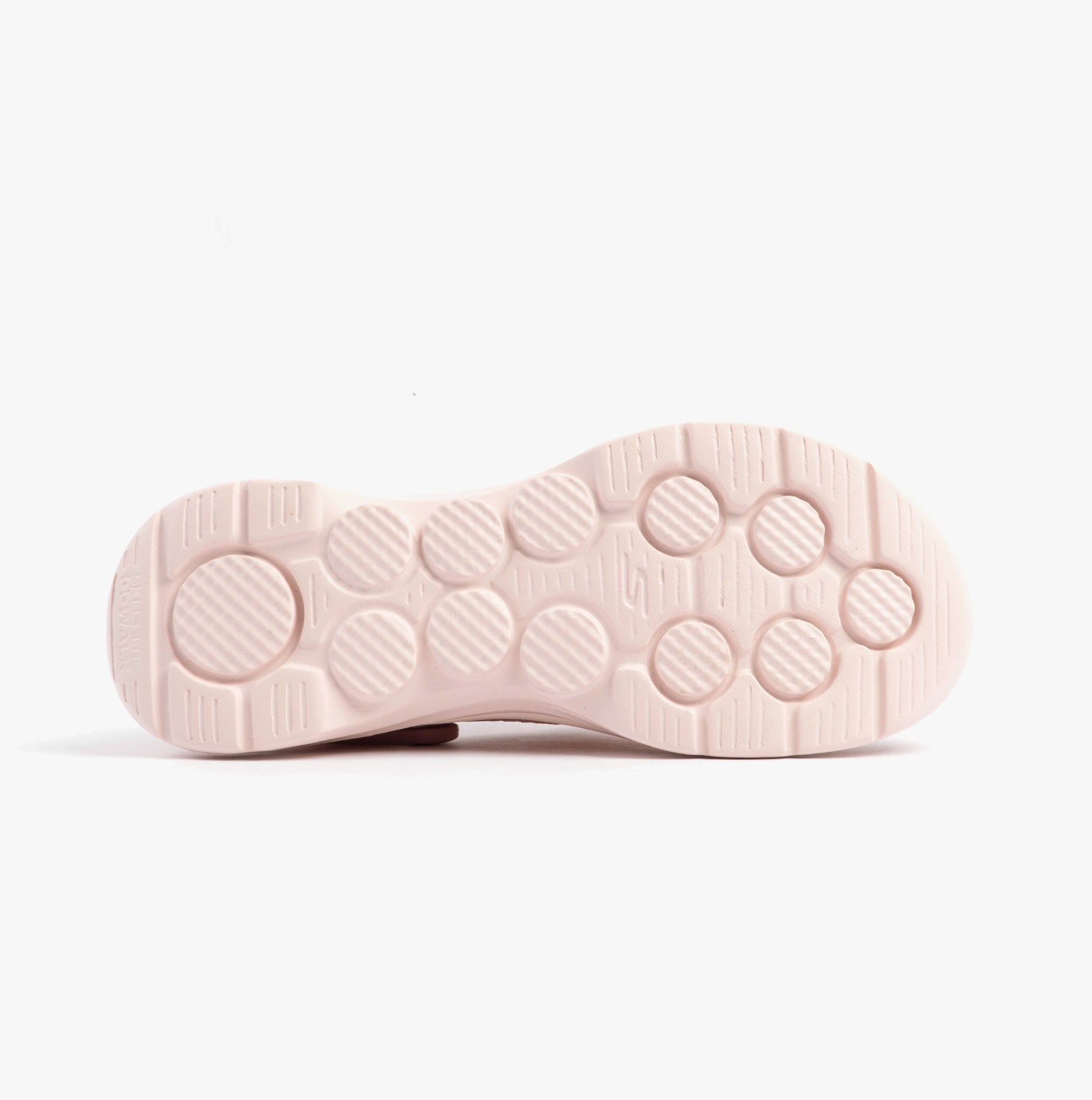 Skechers 111482/ROS GO WALK 7 FOAMIES - JOYOUS Womens Sandals Rose bottom view, showing a textured synthetic sole.