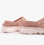 Skechers 111482/ROS GO WALK 7 FOAMIES - JOYOUS Womens Sandals Rose side view showcasing soft pink EVA material.
