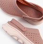 Skechers 111482/ROS GO WALK 7 FOAMIES - JOYOUS Womens Sandals Rose top view showcasing breathable EVA material and slip-on design.