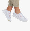 Skechers 114453/WHT BOBS D VINE Womens Canvas Trainers White