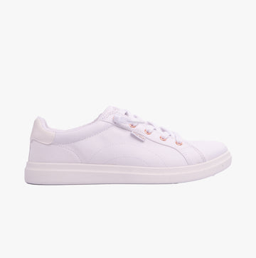 Skechers 114453/WHT BOBS D VINE Womens Canvas Trainers White