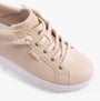 Skechers 114456/NAT BOBS D'VINE - INSTANT DELIGHT Womens Trainers Natural top view showcasing laces and faux leather upper.