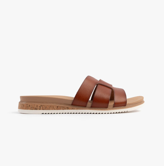 Skechers BOBS DESERT KISS LOW - PEAK LOOK Womens Sandals Chestnut