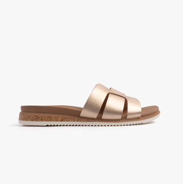 Skechers BOBS DESERT KISS LOW - PEAK LOOK Womens Sandals Rose Gold
