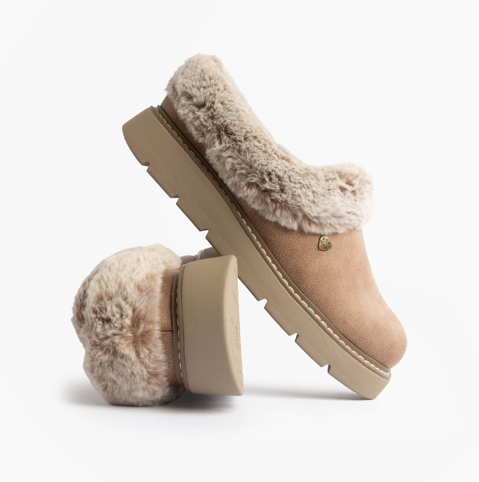 Skechers KEEPSAKES LITE - COZY BLEND Womens Slippers Taupe