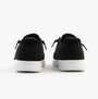 Skechers 114815/BLK SKIP CUTE - B CUTE SWEET Womens Trainers Black rear view with black canvas upper and white sole.
