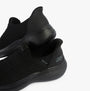 Skechers 117508/BBK BOBS INFINITY - DAILY VISION Womens Trainers Black side view showcasing synthetic mesh upper and slip-on design.
