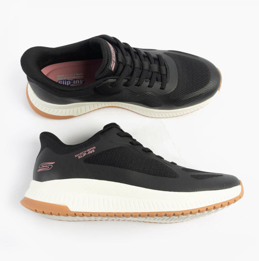 Skechers BOBS SQUAD 4 - STAPLE LOOK Womens Trainers Black