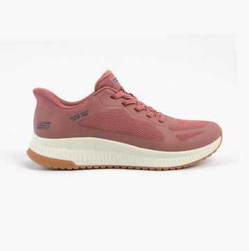 Skechers BOBS SQUAD 4 - STAPLE LOOK Womens Trainers Rose