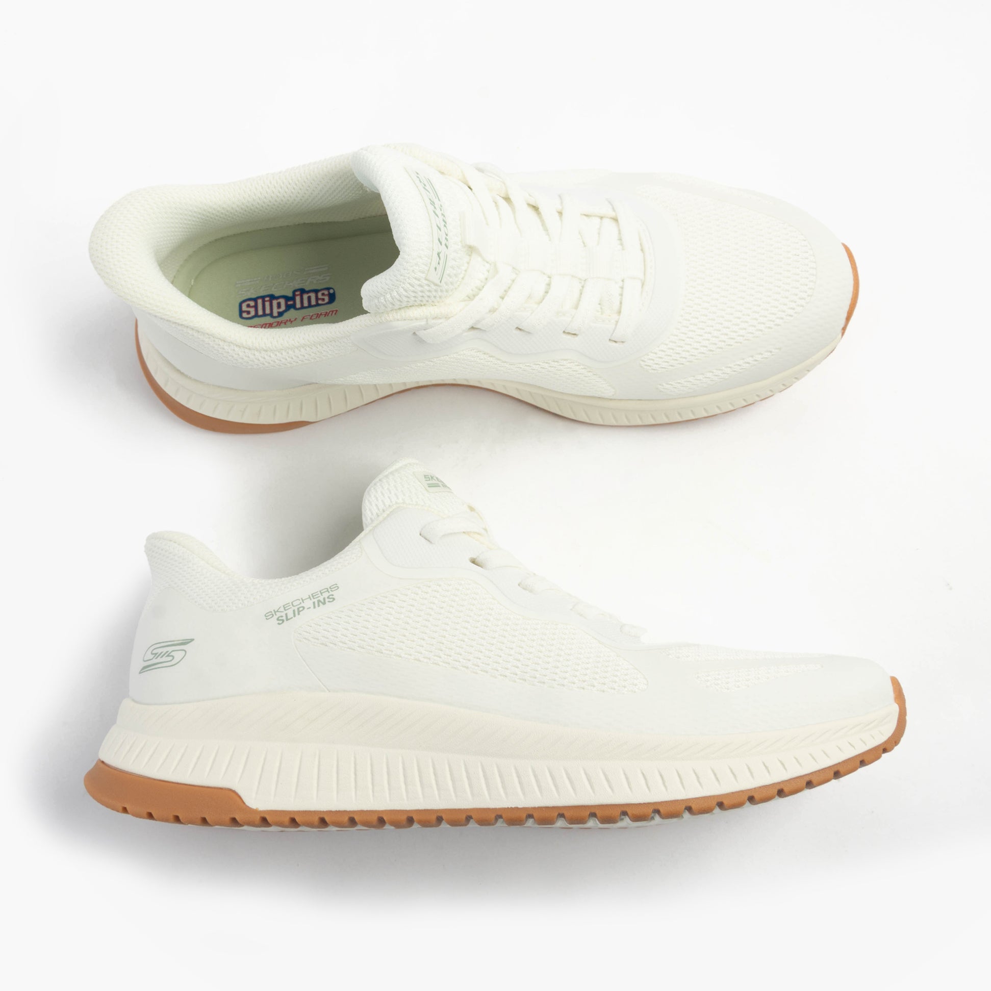 Skechers 117624/WHT BOBS SQUAD 4 - STAPLE LOOK Womens Trainers White
