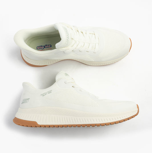 Skechers BOBS SQUAD 4 - STAPLE LOOK Womens Trainers White