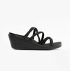 Skechers RUMBLE ON - NIGHT OUT Womens Multi Strap Sliders Black