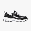 Skechers 11930/BKW D'LITES-BIGGEST FAN Womens Sneaker Black/White