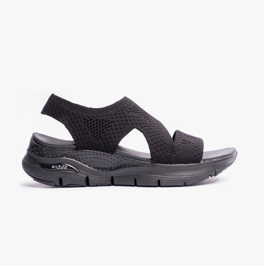 Skechers 119458/BBK ARCH FIT - BRIGHTEST DAY Womens Sandals Black