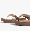 Skechers VINYASA - BUTTERFLY KISS Womens Sandals Mocca