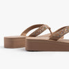 Skechers VINYASA - BUTTERFLY KISS Womens Sandals Mocca