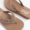 Skechers VINYASA - BUTTERFLY KISS Womens Sandals Mocca