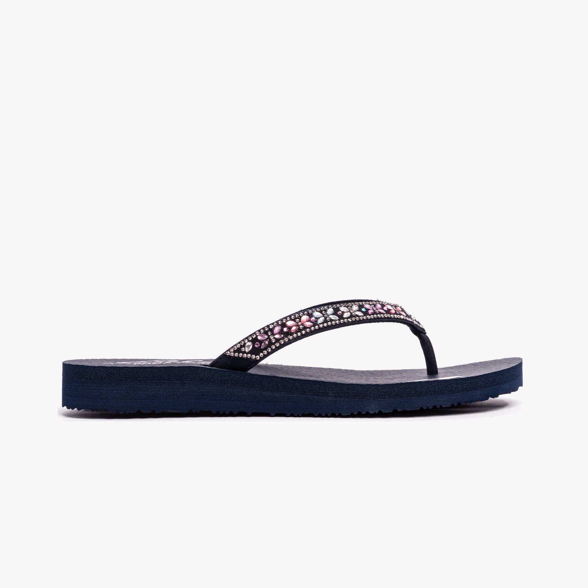 Skechers 119660/NVMT MEDITATION - BUTTERFLY GARDEN Womens Sandals Navy/Multi