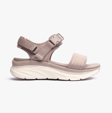 Skechers 119824/TPE D'LUX WALKER Womens Sandals Taupe