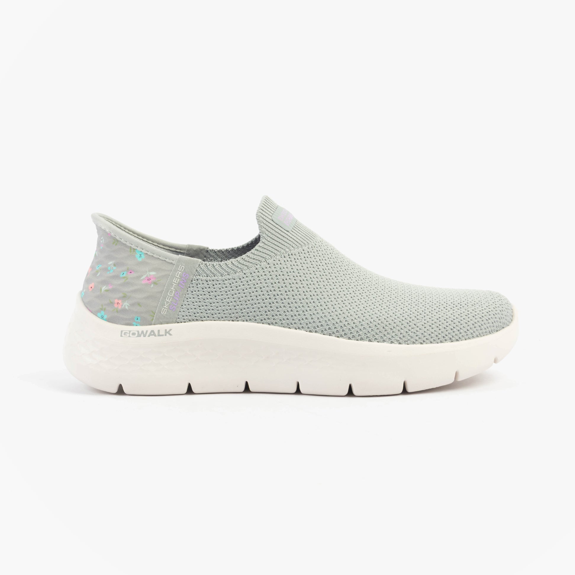 Skechers 124822/GYLV GO WALK FLEX - SUNSET ROSE Womens Trainers Gray/Lavender