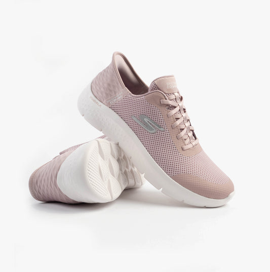 Skechers GO WALK FLEX - GRAND ENTRY Womens Trainers Mauve/Pink