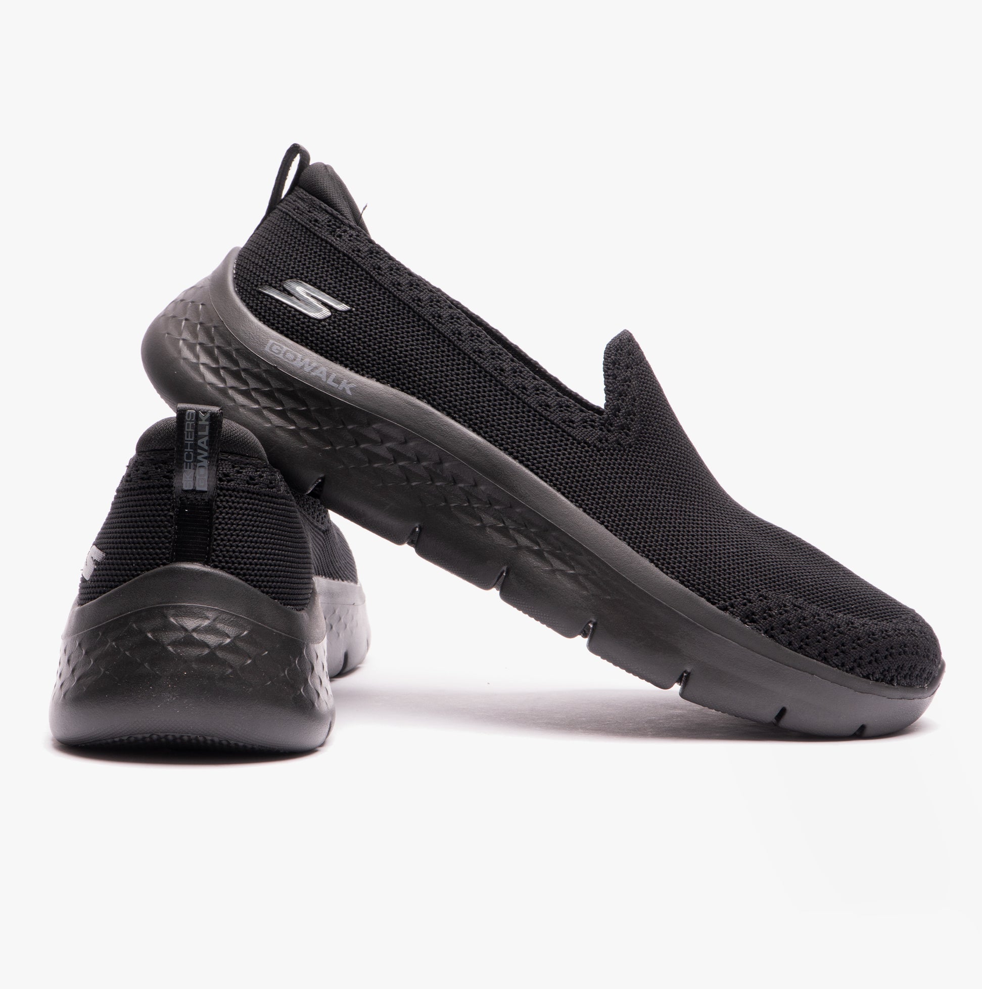 Skechers 124957/BBK GO WALK FLEX-BRIGHT SUMMER Womens Slip On Shoes Black