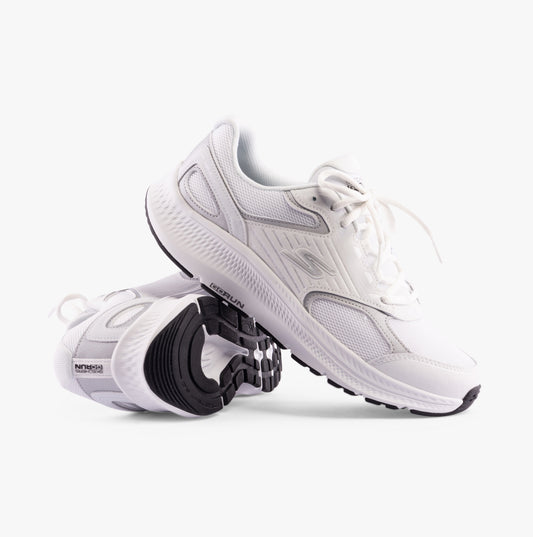 Skechers 128606/WSL GO RUN CONSISTENT 2.0 - ADVANTAGE Womens Trainers White/Silver