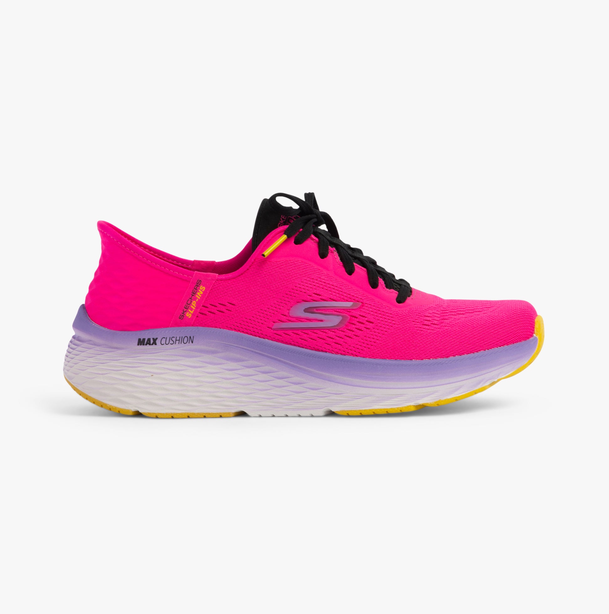 Skechers 129626/RAS MAX CUSHIONING ELITE 2.0 - Womens Trainers Raspberry side view.