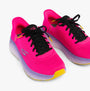 Skechers 129626/RAS MAX CUSHIONING ELITE 2.0 - Womens Trainers Raspberry side view showcasing vibrant pink color and lace-up design.