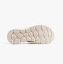 Skechers 141420/TPE GO WALK FLEX SANDAL - IMPRESSED Womens Sandals Taupe bottom view showing rubber sole design.