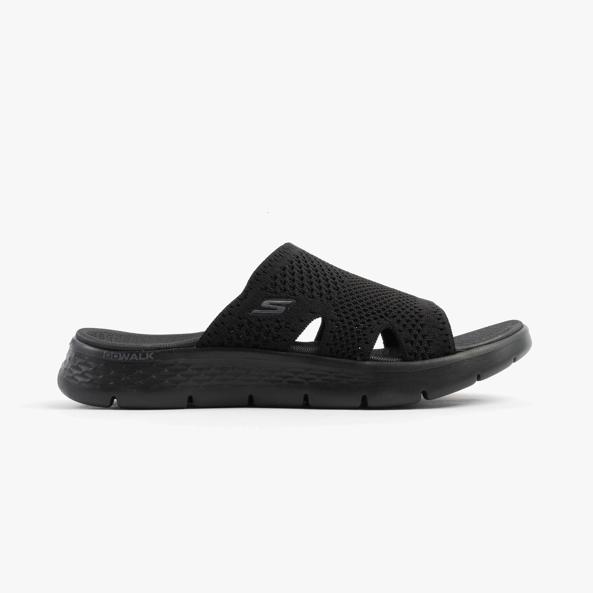 Skechers 141425/BBK GO WALK FLEX SANDAL - ELATION Womens Sandals Black