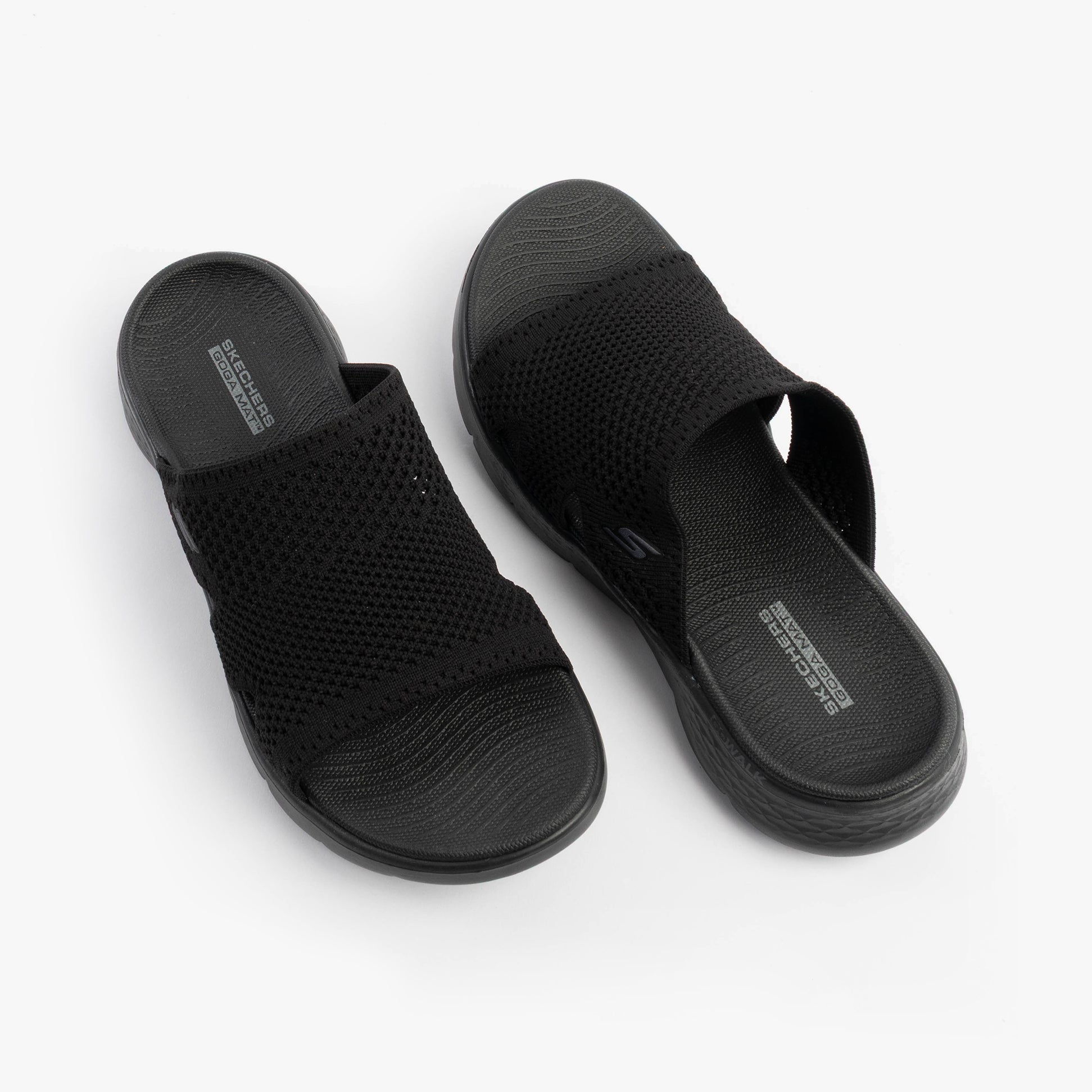 Skechers 141425/BBK GO WALK FLEX SANDAL - ELATION Womens Sandals Black