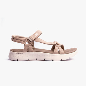 Skechers 141451/TPE GO WALK FLEX SANDAL - SUBLIME Womens Sandals Taupe