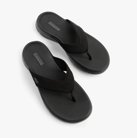 Skechers GO WALK FLEX SANDAL - HOLLY Womens Sandals Black