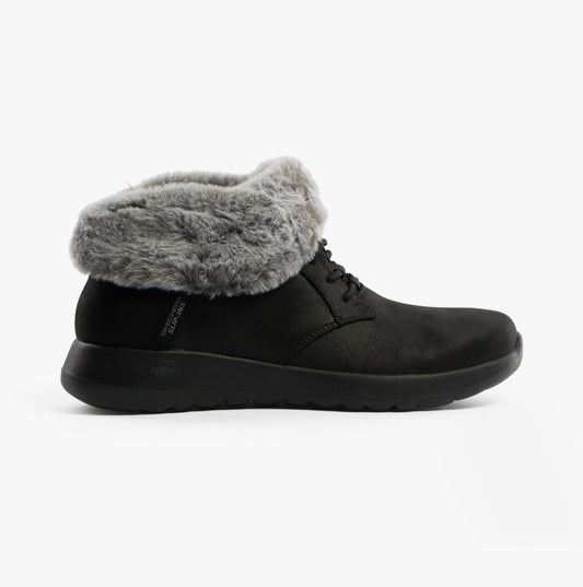 Skechers 144803/BKGY ON-THE-GO JOY - COZY CHARM Womens Boots Black/Grey