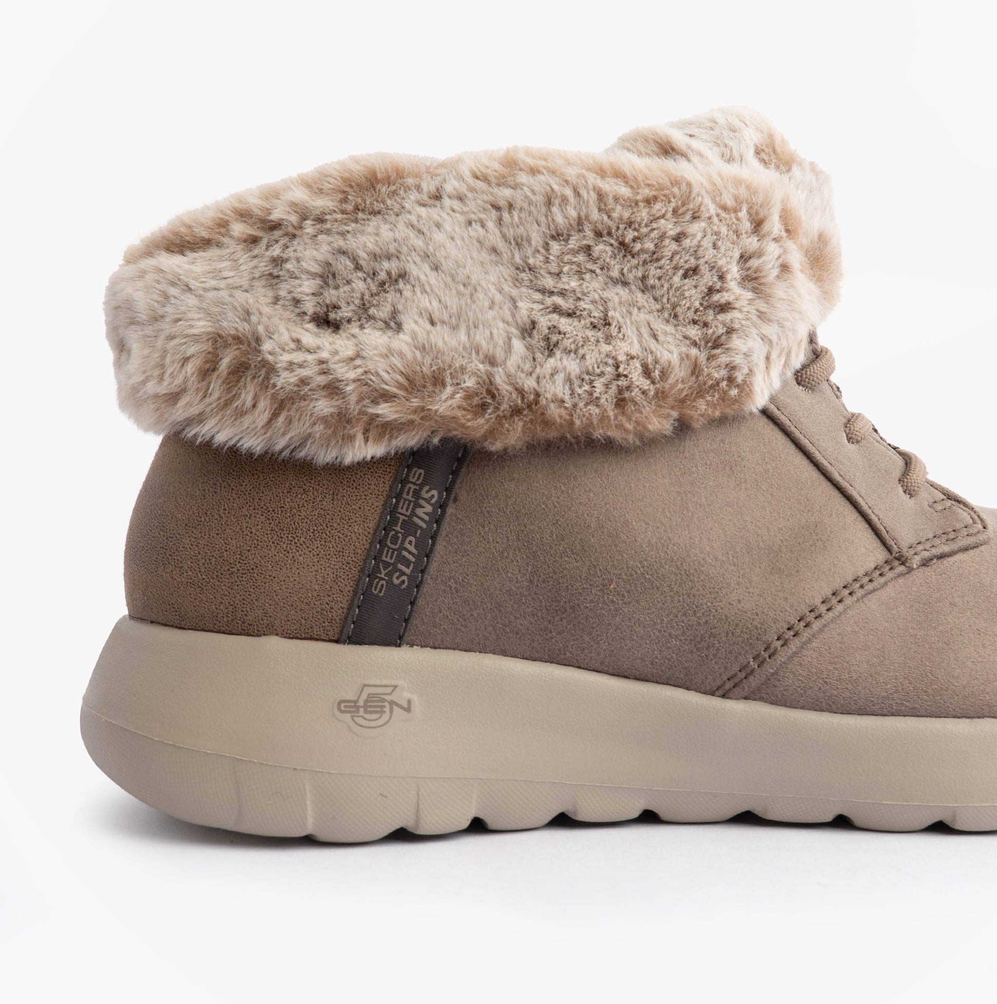 Skechers ON-THE-GO JOY - COZY CHARM Womens Boots Dark Taupe