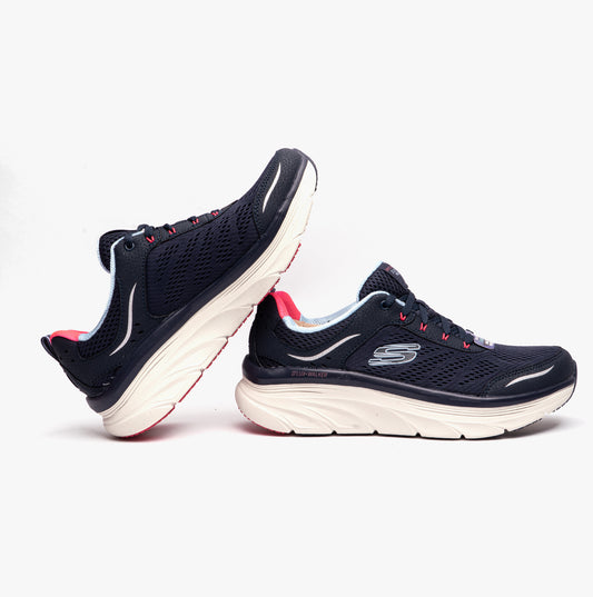 Skechers 149023/NVCL D'LUX WALKER-INFINITE MOTION Womens Casual Shoes Navy/Coral