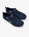 Skechers 149303/NVGD FLEX Womens Trainers Navy/Gold