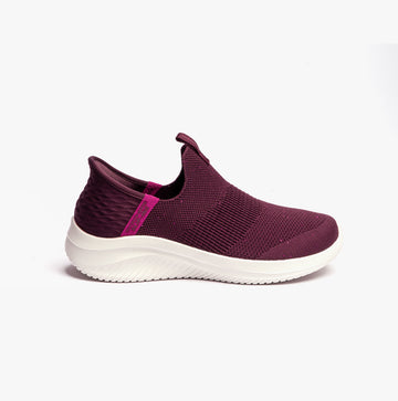 Skechers 149594/WINE ULTRA FLEX 3.0-SHINY NIGHT Womens Casual Shoes Wine