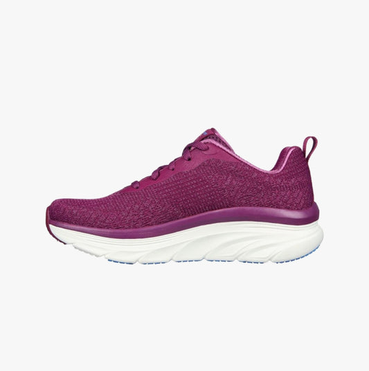 Skechers 149815/PLUM D'LUX WALKER-DAILY BEAUTY Womens Lace-Up Trainers Plum