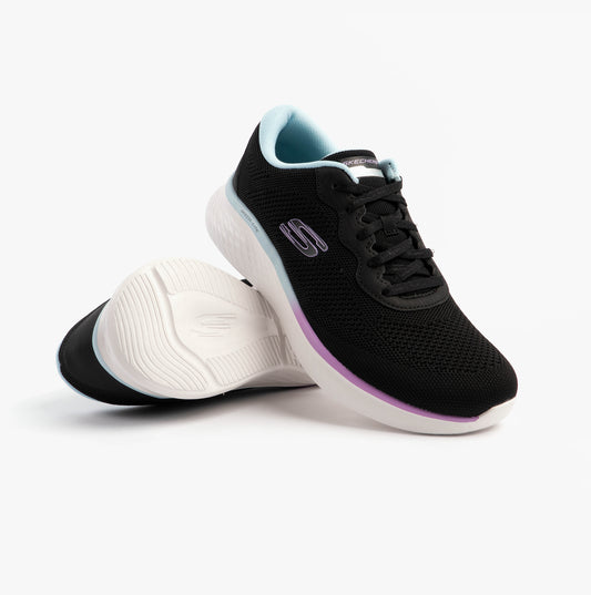 Skechers SKECH-LITE PRO-WARM GLOW Womens Trainers Black/Multi