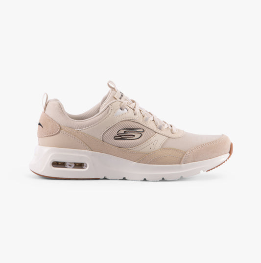 Skechers 150075/NTBK SKECH-AIR COURT-RETRO AVENUE Womens Trainers Natural/Black